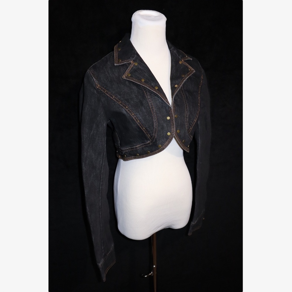NWT Laundry by Shelli  Segal Denim Cropped Jacket